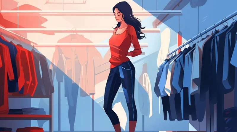 shopping for yoga clothes