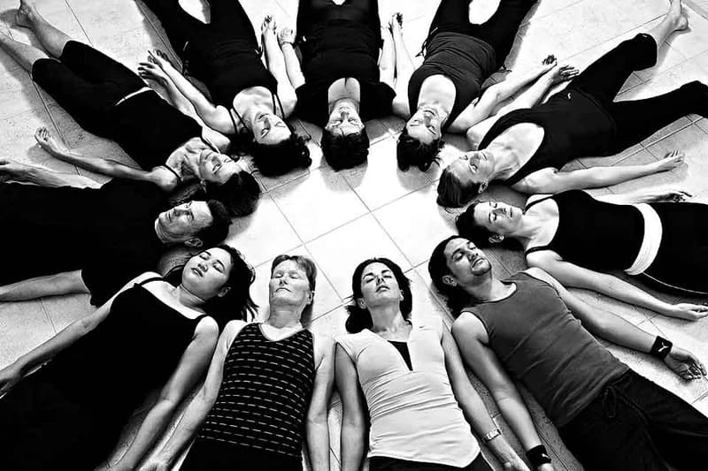 Yoga Class in Corpse Pose