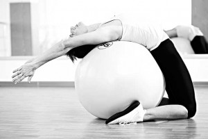 Yoga Ball Exercise - Back Bend